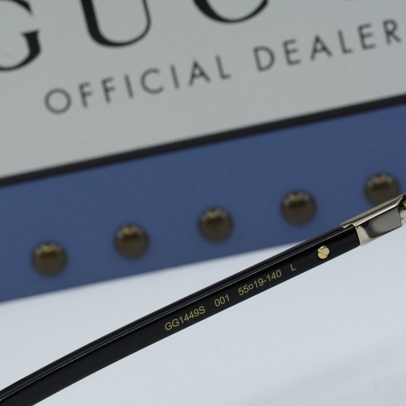 Gucci GG1449S 001 Square Sunglasses - Black/Grey Gradient main image 5